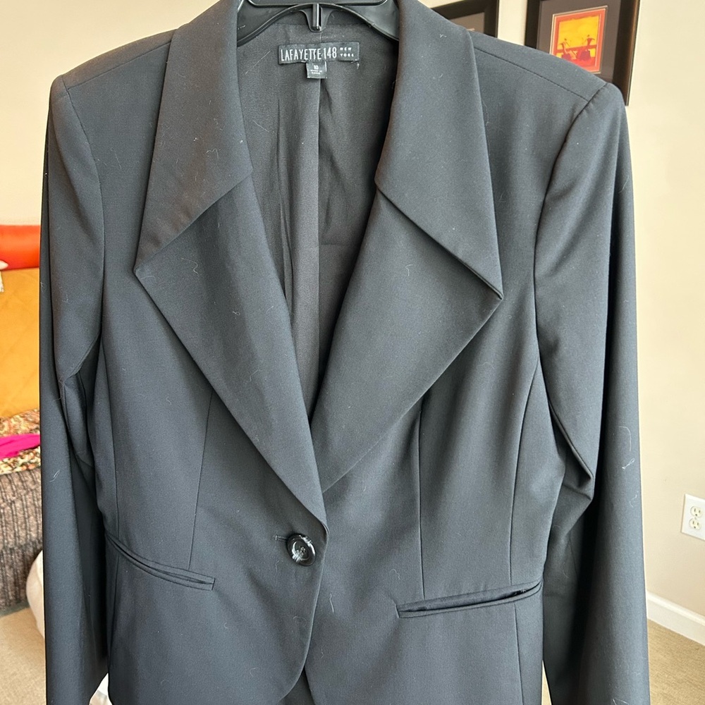 Lafayette 148 New York Classic Black Blazer